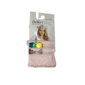 BELLA CALZE GÖZLÜKLÜ KEDİ FİGÜRLÜ MİKRO DİZ ALTI KIZ ÇOCUK ÇORAP - 1