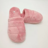 Yatay Dikişli Pofuduk Kadın Terlik Pudra Renk - 3