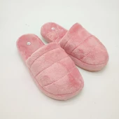 Yatay Dikişli Pofuduk Kadın Terlik Pudra Renk - 7