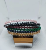 Parlak Boncuklu Işıltılı Abiye Tacı Genç Yetişkin thumbnail 1