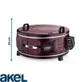 AF007B 34 Litre Büyük Boy Yuvarlak Davul Fırın, 53 cm, Sülale Boy, 1 Tepsi thumbnail 4