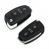 AUDI A1 A3 A4 A6 Q2 Q5 Q7 TPU ANAHTAR KILIF (SİYAH) thumbnail 3