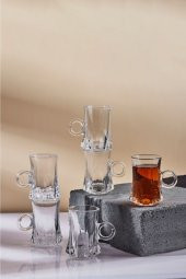 Perotti gianna kulplıu çay bardağı - 6 lı çay bardak - 2