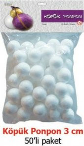 Strafor Köpük Top 3 Cm. 50 Adet - 1
