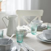 4 Adet Cam Bardak Seti Açık Turkuaz Renk MeridyenDukkan 31 cl, 4 Adet thumbnail 3