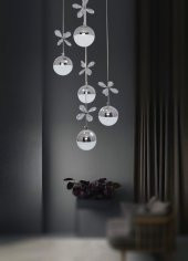 TT Aydınlatma TT033-5-KR  Kelebek Toplu Model Krom Kaplama 5 li 3 Renk Modüllü Ledli Avize thumbnail 3