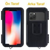 Polham Bisiklet, Motosiklet, Scooter İçin Gidona Takılan Su Geçirmez Telefon Tucu, Kilit Tasarımlı - 3