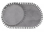 Orkide Home Dekoratif Modern Simirna Püskül Saçaklı 50x80 Oval Klozet Takımı - 2