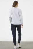 Nakış Detaylı Oversize Eşofman Takım - Beyaz thumbnail 5