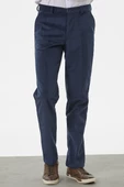 Klasik Chino Kadife Pantolon - Lacivert - 4