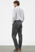 Klasik Chino Kadife Pantolon - Gri - 6
