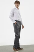 Klasik Chino Kadife Pantolon - Gri - 2