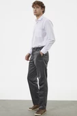 Klasik Chino Kadife Pantolon - Gri - 1