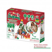 3D PUZZLE MAKET NOEL BABA VE YILBAŞI AĞACI . - 3