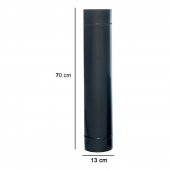 70 CM Siyah Mat Emaye Soba Baca Borusu (Şömine İçin Uygun) - 1