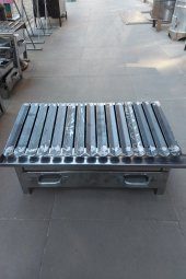 Özel Üretim El Yapımı Kömürlü Kamp Mangalı 50 x 24 CM (Barbekü İçin Uygun) - 1