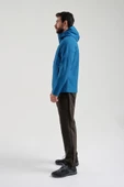 Exuma 2311100 Erkek Petrol Mavisi Yağmur Rüzgar Geçirmez Softshell Özellikli Mont - 6