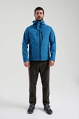 Exuma 2311100 Erkek Petrol Mavisi Yağmur Rüzgar Geçirmez Softshell Özellikli Mont - 1