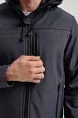 Exuma 2311100 Erkek Antrasit Yağmur Rüzgar Geçirmez Softshell Özellikli Mont - 2