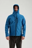 Exuma 2311100 Erkek Petrol Mavisi Yağmur Rüzgar Geçirmez Softshell Özellikli Mont - 7