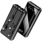 Gomax Dijital Göstergeli Çoklu Kablolu 10000 Mah Powerbank - 1