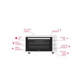 Simfer 4552 Çift Camlı 45 lt Beyaz Midi Fırın - 1