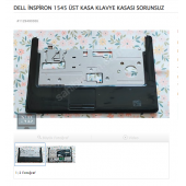 DELL İNSPİRON 1545 ÜST KASA KLAVYE KASASI SORUNSUZ - 1