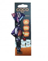 Cocopet Papyon Mor Desenli Ayarlanabilir Kedi ve Minik Köpek Tasması - 1