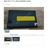 SONY PCG 7171L HDD HARDDİSK KAPAK - 1