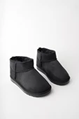 Muggo SNOW Garantili Unisex Çocuk Kalın Taban İçi Tüylü Günlük Mini Yarım Bot - 6
