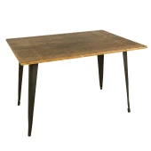 Vitale Skool Ahşap Masa Koyu Meşe Gri MS.T-14004-140K.M - 1