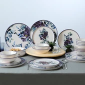 Keramika Purple Flower Yemek Takımı 24 Parça 6 Kişilik - 6