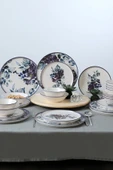 Keramika Purple Flower Yemek Takımı 24 Parça 6 Kişilik - 7