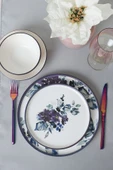 Keramika Purple Flower Yemek Takımı 24 Parça 6 Kişilik - 5