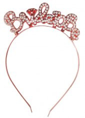 TAÇ TAŞLI BRIDE TO BE METAL ROSE 1 ADET - 7