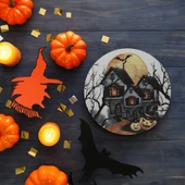 Keramika Keraart Halloween Blue Castle Servis Tabağı 26 Cm 19952 - 1