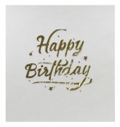 PEÇETE VARAK BASKILI HAPPY BIRTHDAY ALTIN 16 ADET - 2