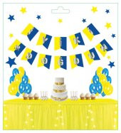 FLAMA İYİKİ DOĞDUN ÇİZGİLİ SARI LACİVERT 1 SET thumbnail 2