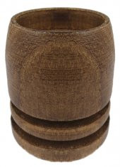 AĞAÇ KÜTÜK TEALİGHT MUMLUK SİLİNDİR ÇİZGİLİ KAHVERENGİ 1 ADET thumbnail 3