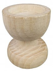 AĞAÇ KÜTÜK TEALİGHT MUMLUK KADEH NATUREL 1 ADET - 3