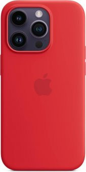 iPhone 14 Pro için MagSafe özellikli Silikon Kılıf - (PRODUCT)RED Outlet - 2