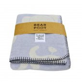 Bear Foot Pamuk Bebek Battaniyesi Mavi 100*75 - 1