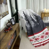 İpekçe Petra Çift Kişilik Pamuk Battaniye  Asorti Renkler 180*220 thumbnail 1