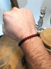 JTAW24DOB1350 JANTİ BİLEKLİK ORİJİNAL CEYT ONYX HEMATİT DOĞALTAŞ 6 MM - 2