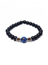 JTAW24DOB1354 JANTİ BİLEKLİK ORİJİNAL CEYT HEMATİT ONYX DOĞALTAŞ 10 MM ve 8 MM - 1