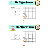 Çocuklara KODLAMA Eğitim Seti (Laminasyonlu Algoritma) - 2