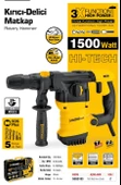 SGS KIRICI-DELİCİ MATKAP 1500 Watt (SDS PLUS) 5Kg - 2