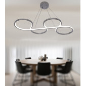 TT Aydınlatma TT025-KR  Yılan Modeli Krom Kaplama Led Avize thumbnail 2