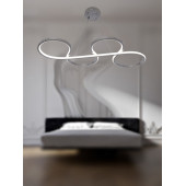 TT Aydınlatma TT025-KR  Yılan Modeli Krom Kaplama Led Avize thumbnail 3