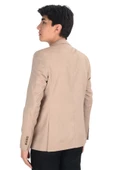 Cengiz İnler Balıksırtı Desenli Slim Erkek Ceket - 1